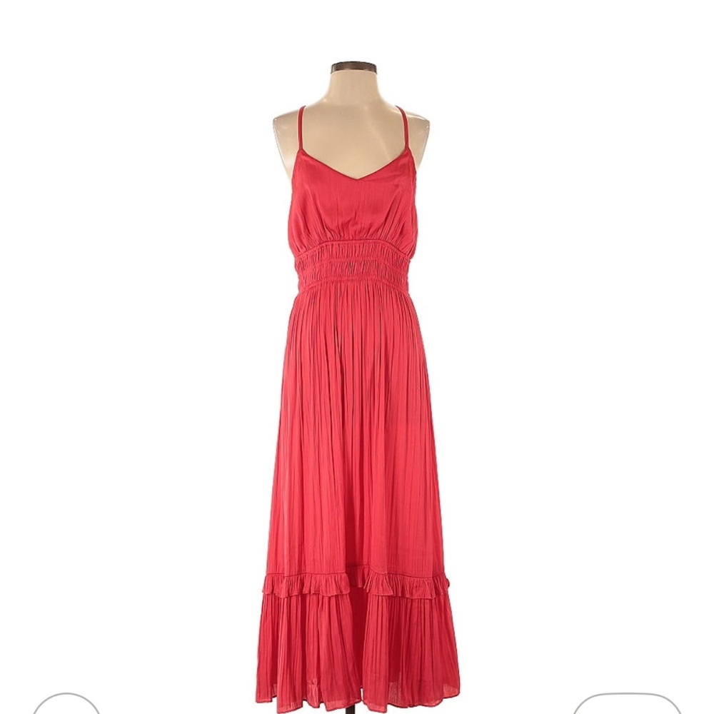 Anthropologie Maeve Vibrant Red Lace Dress